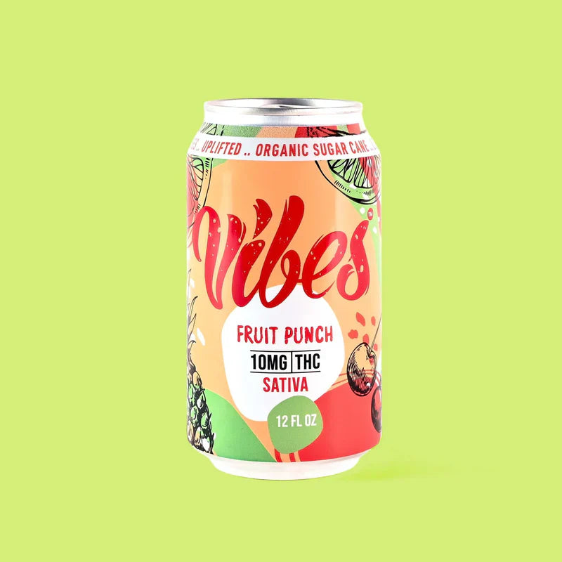 Vibes™ Fruit Punch Energize – Bebida con THC | Sativa